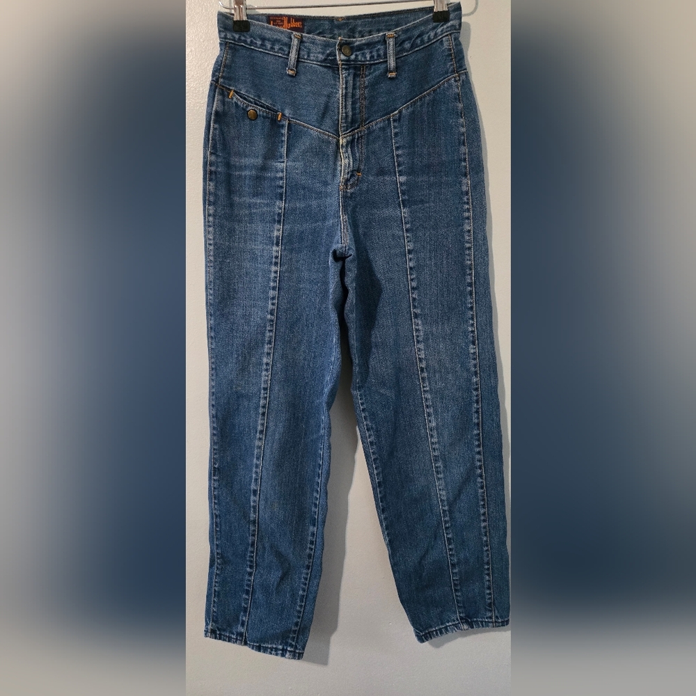 Vintage & Authentic Landlubber Blue Denim High-Waisted Jeans